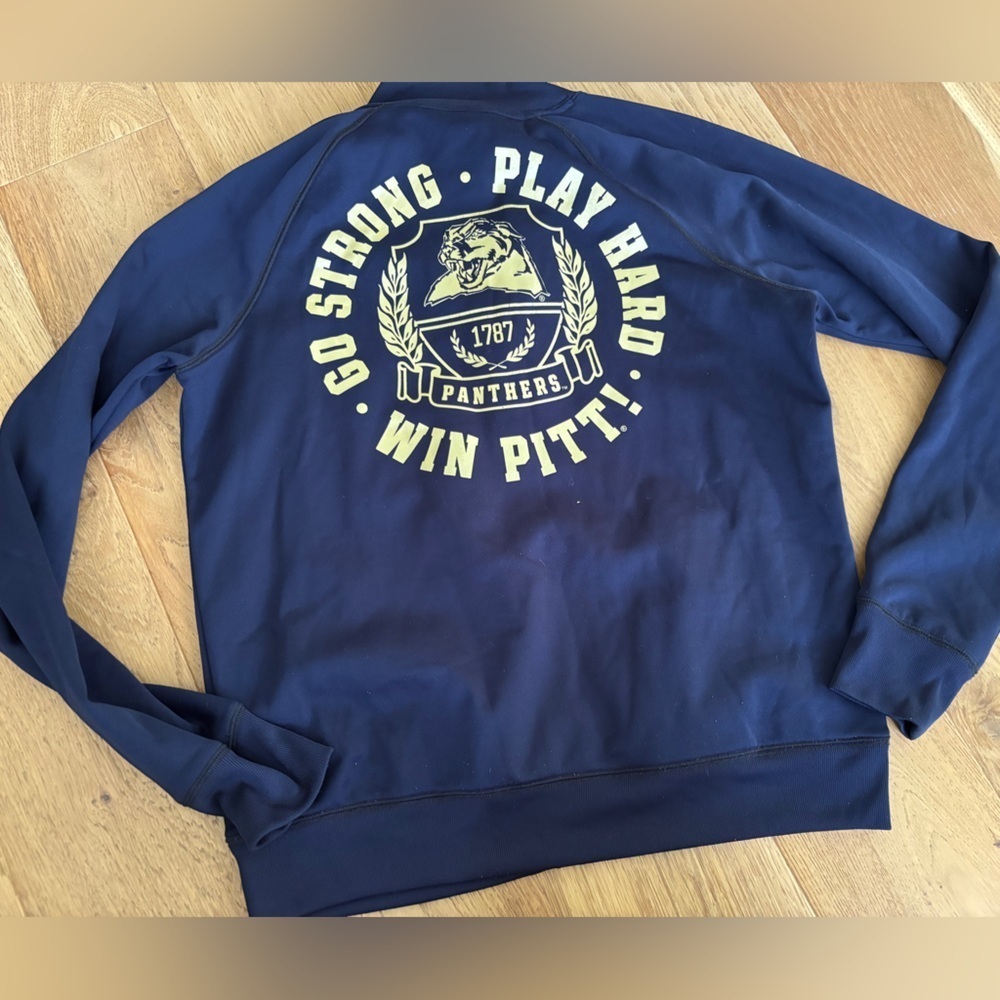 Victorias secret pink x 5th and ocean Pittsburgh panthers track jacket Large